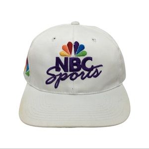 Vintage NBC Sports White Snapback Cap